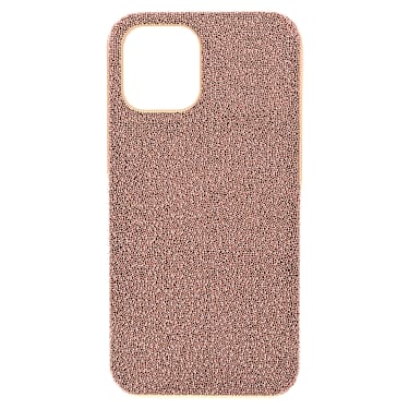 High smartphone case, iPhone® 12 Pro Max, Rose gold tone | Swarovski