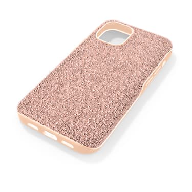 High smartphone case, iPhone® 12 mini, Rose gold tone - Swarovski, 5616365