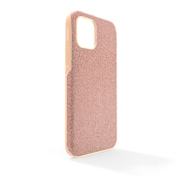High smartphone case, iPhone® 12/12 Pro, Rose gold tone - Swarovski, 5616366