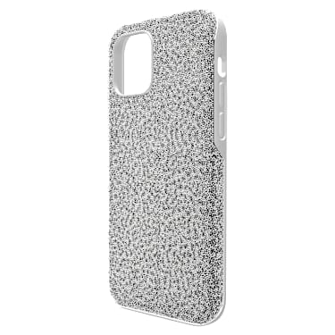 Pouzdro na chytrý telefon High, iPhone® 12/12 Pro, Stříbrný odstín - Swarovski, 5616367