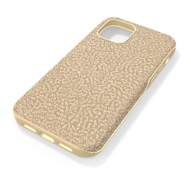High smartphone case, iPhone® 12/12 Pro, Gold tone - Swarovski, 5616374