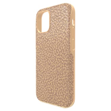 High smartphone case, iPhone® 12 mini, Gold tone - Swarovski, 5616376