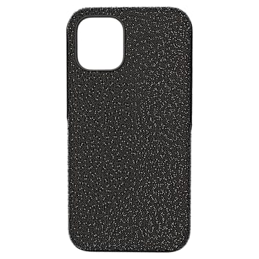 High smartphone case, iPhone® 12 mini, Black | Swarovski