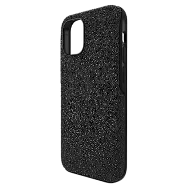 High smartphone case, iPhone® 12 mini, Black | Swarovski