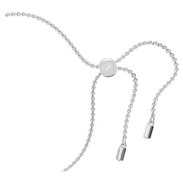 Brățară Stella, Tăieturi mixte, Stea, Alb, Placat cu rodiu - Swarovski, 5617881
