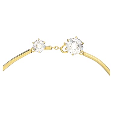 Constella 项链, 混合式圆形切割, 白色, 镀金色调 - Swarovski, 5618033