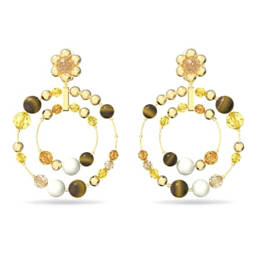 Pendientes de aro Somnia, Multicolores, Baño tono oro - Swarovski, 5618296