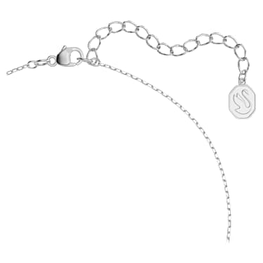 Una set, Trilliant cut, Pink, Rhodium plated - Swarovski, 5619503