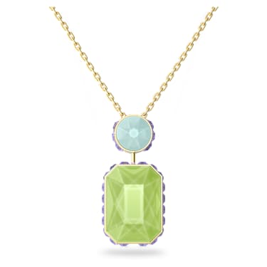 Collana Orbita, Taglio ottagonale, Multicolore, Placcato color oro - Swarovski, 5619787