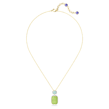 Collana Orbita, Taglio ottagonale, Multicolore, Placcato color oro - Swarovski, 5619787
