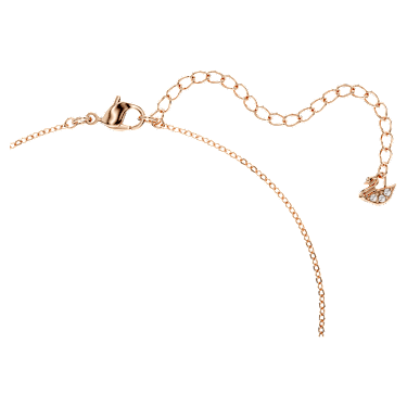 Una pendant, Round cut, Oval shape, Red, Rose gold-tone plated - Swarovski, 5620550