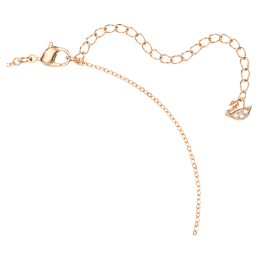 Una pendant, Round cut, Oval shape, Red, Rose gold-tone plated - Swarovski, 5620550