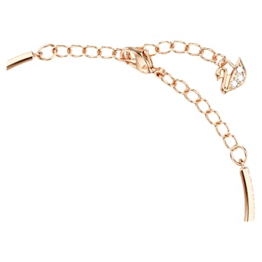 Una Armband, Rund slipning, Oval form, Röd, Roséguldfärgad plätering - Swarovski, 5620553