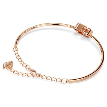Una Armband, Rund slipning, Oval form, Röd, Roséguldfärgad plätering - Swarovski, 5620553