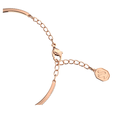SwarovskiスワロフスキーUnaバングル ローズゴールド Una バングル, クローバー, ピンク, ローズゴールドトーン