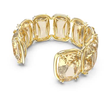 Brazalete Harmonia, Cristales flotantes de gran tamaño, Tono dorado, Baño tono oro - Swarovski, 5620653