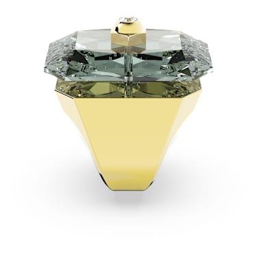 Numina Cocktailring, Oktagon-Schliff, Grau, Goldlegierungsschicht - Swarovski, 5620758