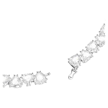 Millenia necklace, Trilliant cut, White, Rhodium plated - Swarovski, 5621138