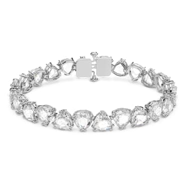 Millenia bracelet, Trilliant cut, White, Rhodium plated - Swarovski, 5622451