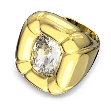 Dulcis Cocktailring, Kissenschliff, Goldfarben, Goldlegierungsschicht - Swarovski, 5624369