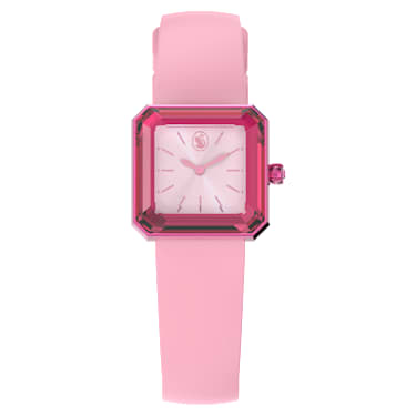 Montre, Bracelet en silicone, Roses - Swarovski, 5624373