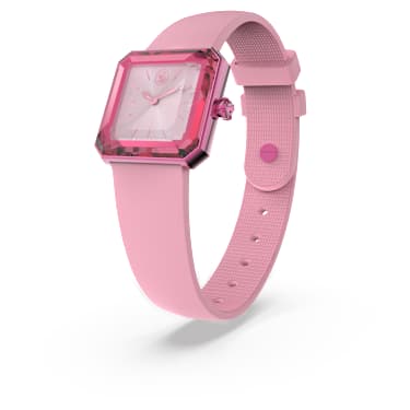 Montre, Bracelet en silicone, Roses - Swarovski, 5624373