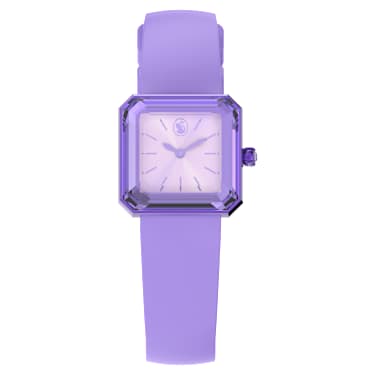 นาฬิกา, สายซิลิโคน, ม่วงอมแดง - Swarovski, 5624376