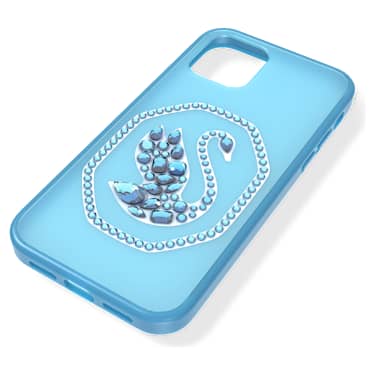 Étui pour smartphone, Cygne, iPhone® 12/12 Pro, Bleu - Swarovski, 5625622