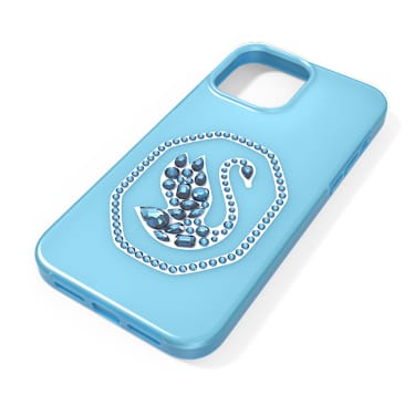 手機殼, 天鵝, iPhone® 13 Pro Max, 藍色 - Swarovski, 5625624
