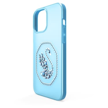 手機殼, 天鵝, iPhone® 13 Pro Max, 藍色 - Swarovski, 5625624