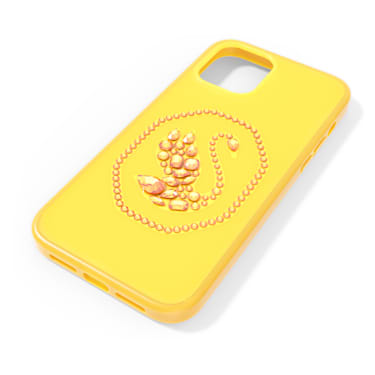 Smartphone case, Swan, iPhone® 12 Pro Max, Yellow - Swarovski, 5625635