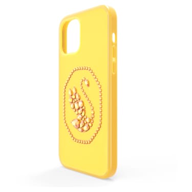 Θήκη κινητού, Κύκνος, iPhone® 12 Pro Max, Κίτρινη - Swarovski, 5625635