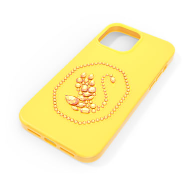 Smartphone case, Swan, iPhone® 13 Pro Max, Yellow - Swarovski, 5625637