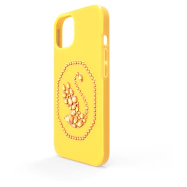 Smartphone case, Swan, iPhone® 13 Pro, Yellow - Swarovski, 5625638