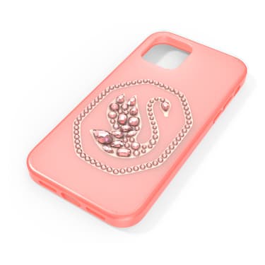 Etui na smartfona, Swan, iPhone® 12/12 Pro, Bladoróżowe - Swarovski, 5625641
