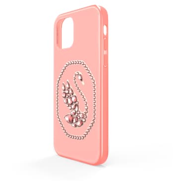 Etui na smartfona, Swan, iPhone® 12/12 Pro, Bladoróżowe - Swarovski, 5625641