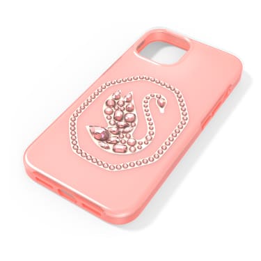 Smartphonehoesje, Zwaan, iPhone® 13 Pro, Pastelroze - Swarovski, 5625642