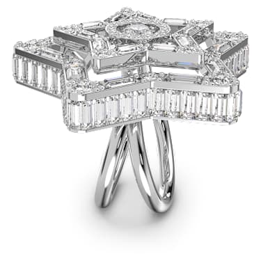 Stella リング, ミックスカット, 星, ホワイト, ロジウム・プレーティング - Swarovski, 5626370