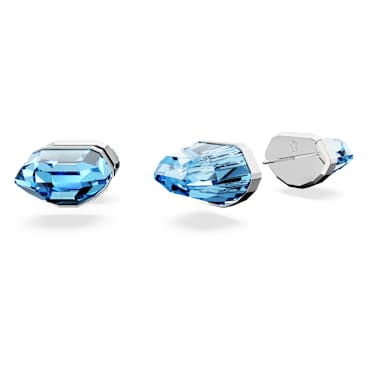 Uhančki Lucent, Modri, Prevleka iz rodija - Swarovski, 5626606