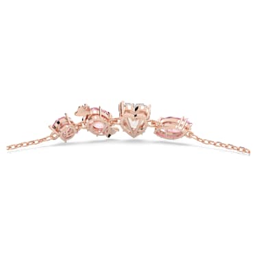 Gema 520 bracelet, Candy, Pink, Rose gold-tone plated - Swarovski, 5626656