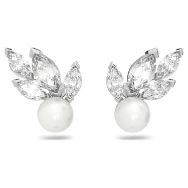 Pair of Natural Pearl and Diamond Earclips, Fine Jewels, 2021