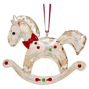 Holiday Cheers Decorazione Cavallo a Dondolo di Pan di Zenzero - Swarovski, 5627608