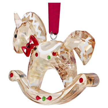 Holiday Cheers okrasek medenjak v obliki gugalnega konja - Swarovski, 5627608