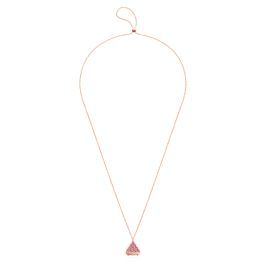 Reloj colgante, Talla triangular, Rosa, Acabado tono oro rosa - Swarovski, 5628296