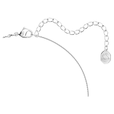 Matrix pendant, Trilliant cut, White, Rhodium plated - Swarovski, 5628352