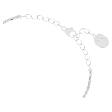 Brazalete Swan, Cisne, Azul, Baño de rodio - Swarovski, 5628552