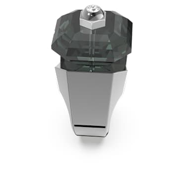 Numina cocktail ring, Octagon cut, Black, Ruthenium plated - Swarovski, 5628580