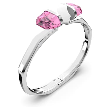 Lucent Armreif, Magnetischer Verschluss, Rosa, Edelstahl - Swarovski, 5629227