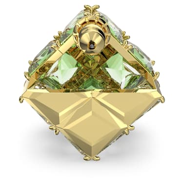 Curiosa スタッドピアス, シングル、スクエアカット, グリーン, ゴールドトーン・プレーティング - Swarovski, 5630311