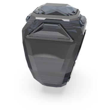 Chroma cocktail ring, Black, Ruthenium plated - Swarovski, 5630325